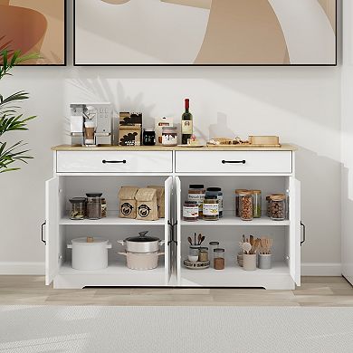 Trikiousd Large Storage Cabinet Sideboard