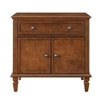 Trikiousd Wooden Nightstand Bedside Table with Charging Station