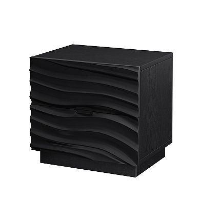 Trikiousd 2 Drawers Nightstand