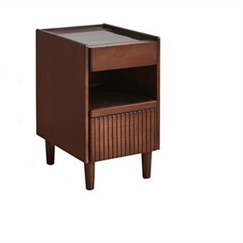 Trikiousd Small Narrow Side Table Nightstand Cabinet