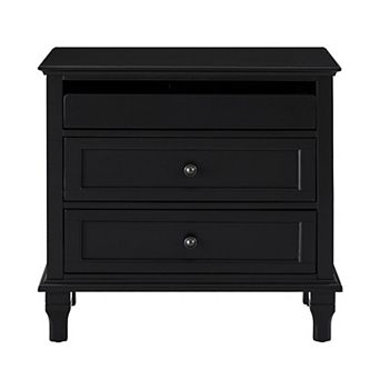 Trikiousd 3 Drawers Nightstand Storage End Table with Charging Station