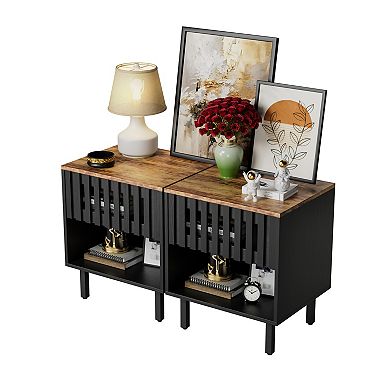 Trikiousd Nightstands Set of 2 Bedside Table