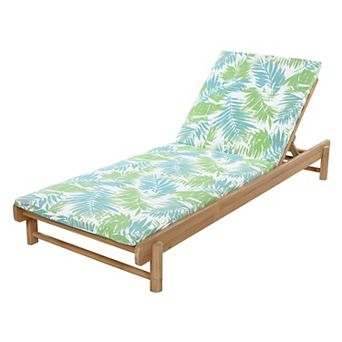 Trikiousd Outdoor Singe Chaise Patio Lounge Chair with Adjustable Reclining & Cushion