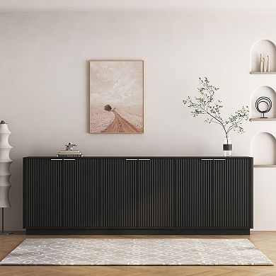 Trikiousd Large Storage Cabinet Sideboard Buffet Cabinet TV Console Cabinet