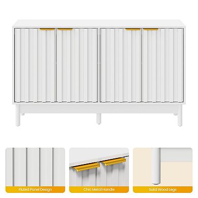 Trikiousd Modern Sideboard Cupboard Console Table