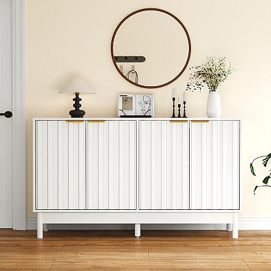 Trikiousd Modern Sideboard Cupboard Console Table