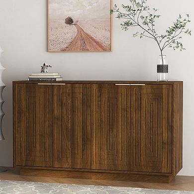 Trikiousd 4-Doors Sideboard Accent Cabinet Entryway Floor Cabinet TV Console