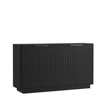 Trikiousd 4-Doors Sideboard Accent Cabinet Entryway Floor Cabinet TV Console