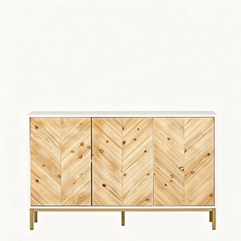 Trikiousd Sideboard Accent Cabinet Side Cabinet for Dining Room Living Room