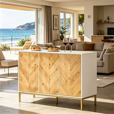 Trikiousd Sideboard Accent Cabinet Side Cabinet for Dining Room Living Room