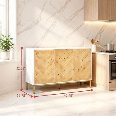 Trikiousd Sideboard Accent Cabinet Side Cabinet for Dining Room Living Room