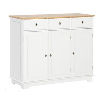 Trikiousd 3 Drawers Sideboard Storage Cabinet