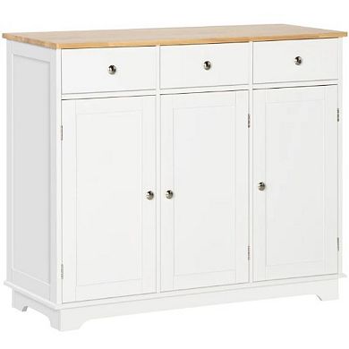 Trikiousd 3 Drawers Sideboard Storage Cabinet