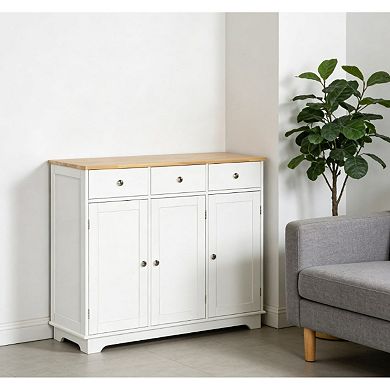Trikiousd 3 Drawers Sideboard Storage Cabinet