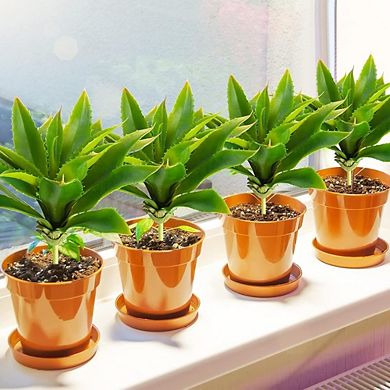 Artificial Succulent Plants Large, Faux Aloe Leaves for DIY Home & Event Decor