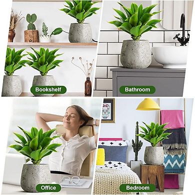 Artificial Succulent Plants Large, Faux Aloe Leaves for DIY Home & Event Decor