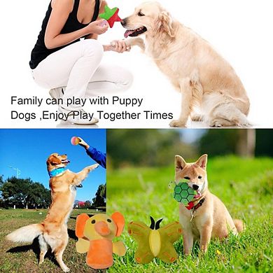 15 Pack Puppy Rope & Plush Squeaky Chew Toys for Small & Medium Dogs