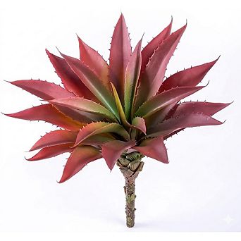 Artificial Aloe Succulent Plant, Large Faux Greenery for Indoor & Outdoor Decor