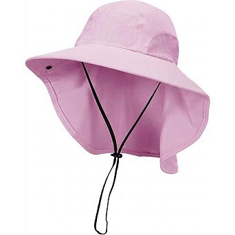 Unisex Sun Hat, Neck Flap Breathable Outdoor Fishing Hiking Hat UV Protection