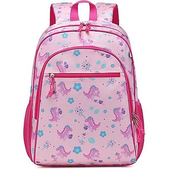 Cute Dinosaur Preschool Backpack Lightweight Water Resistant Schoolbag with Chest Strap