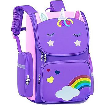 Kids Backpack for Girls Preschool Kindergarten Bookbag Lightweight School Bag with Multiple Pockets