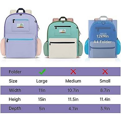 Girls Backpack Kindergarten Elementary School Bookbag Lightweight Durable for Kids