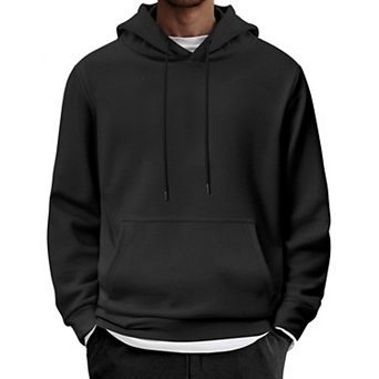 COOFANDY Men's Fashion Pullover Hoodie - Long Sleeve Casual Sweatshirt with Hood and Pocket light