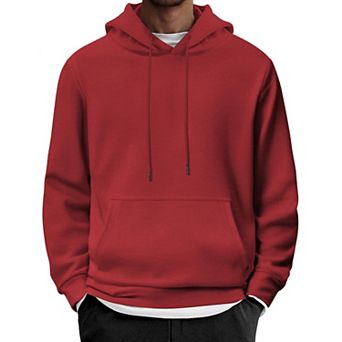 COOFANDY Men's Fashion Pullover Hoodie - Long Sleeve Casual Sweatshirt with Hood and Pocket light