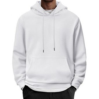 COOFANDY Men's Fashion Pullover Hoodie - Long Sleeve Casual Sweatshirt with Hood and Pocket light