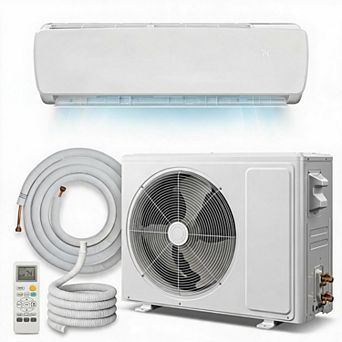 9000 BTU Mini Split AC Heat Pump 19 SEER2 3-in-1 Cools Heats 450 Sq Ft