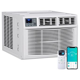 18000 BTU Window Air Conditioner Heater Smart WiFi Voice Control 4-in-1 Remote 1000 Sq Ft