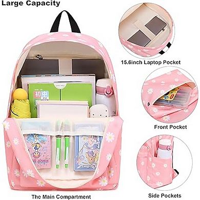 Girls School Backpack for Teens, Lightweight College Bookbag