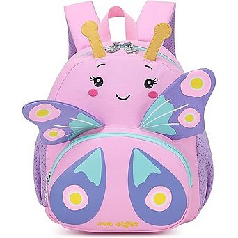 Animal Cartoon Mini Toddler Backpack Butterfly Lightweight Travel Bag for Kids