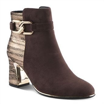 Patrizia Gorgina Women's Ankle Boots With Block Heel & Buckle Detail
