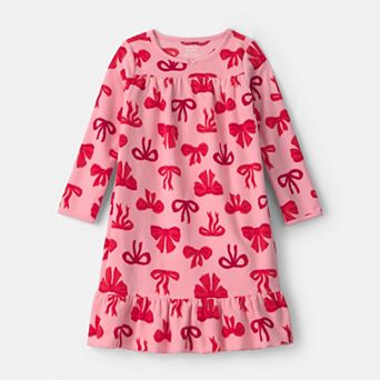 Girls 4-10 Carter's Bows Fleece Loose Fit Nightgown
