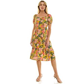 Women's Luxology Lace Up Back Midi Dress