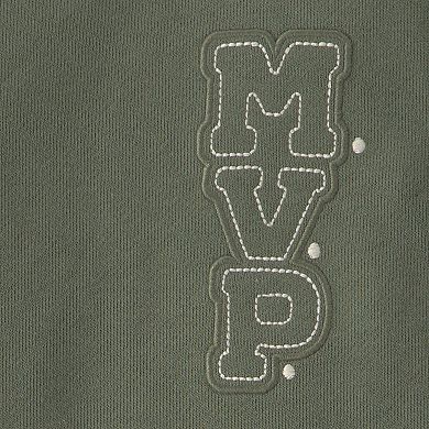 Toddler Boy Carter's 2-Piece 'MVP' French Terry Long Sleeve Top & Pants Set