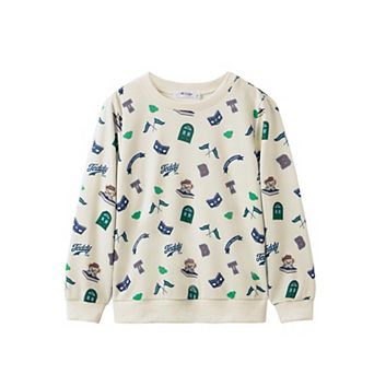 Arshiner Toddler Boys Halloween Crewneck Sweatshirt Long Sleeve Pullover Graphic Shirts For Kids