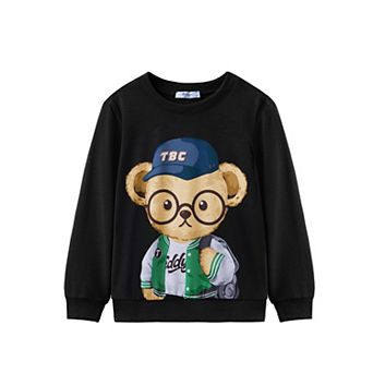 Arshiner Toddler Boys Halloween Crewneck Sweatshirt Long Sleeve Pullover Graphic Shirts For Kids