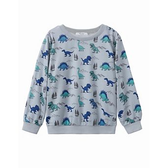 Arshiner Toddler Boys Halloween Crewneck Sweatshirt Long Sleeve Pullover Graphic Shirts For Kids