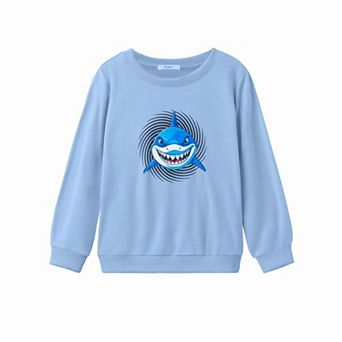 Arshiner Toddler Boys Halloween Crewneck Sweatshirt Long Sleeve Pullover Graphic Shirts For Kids