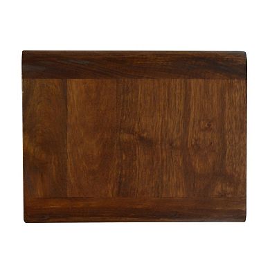 HomeRoots 18" Chestnut Solid Wood One Drawer Floating Nightstand