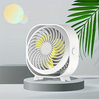New desktop small fan Rechargeable desktop fan Portable office student dormitory home mini fan