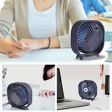 New desktop small fan Rechargeable desktop fan Portable office student dormitory home mini fan