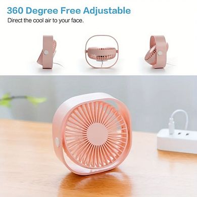 New desktop small fan Rechargeable desktop fan Portable office student dormitory home mini fan