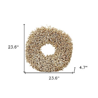 HomeRoots 23" Natural Maize Dried Wreath