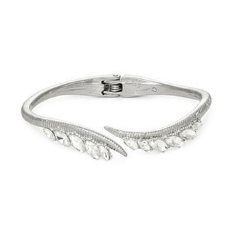 Simply Vera Vera Wang Silver Tone Simulated Crystal Cuff Bracelet
