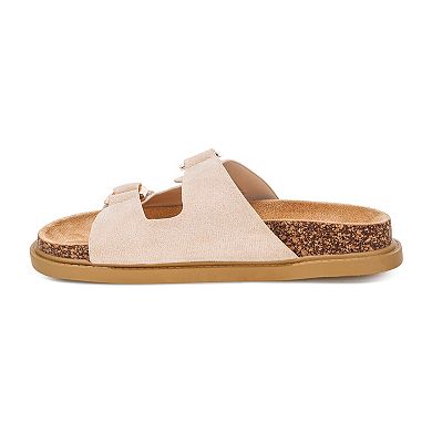 London Rag Totem Women's Cork-Textured Slip-On Sandals
