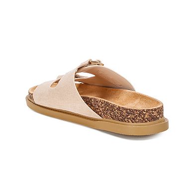 London Rag Totem Women's Cork-Textured Slip-On Sandals