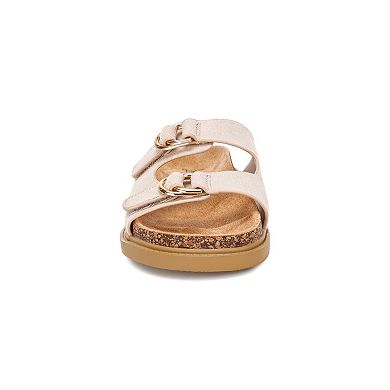 London Rag Totem Women's Cork-Textured Slip-On Sandals